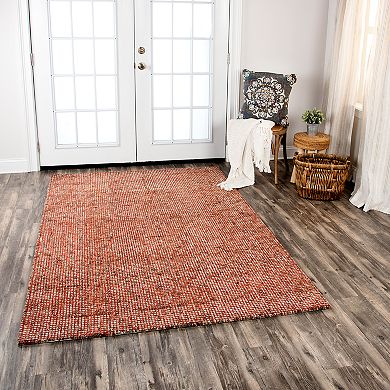 Rizzy Home Mary Talbot Red & White Rug