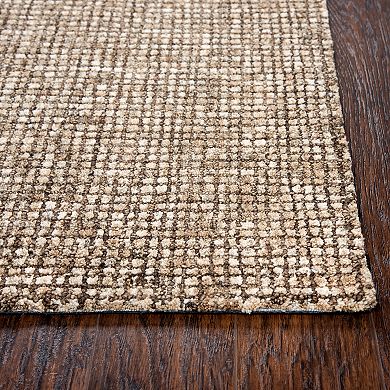 Rizzy Home Angela Talbot Brown & White Rug