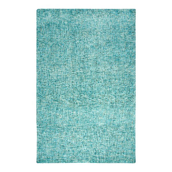 Rizzy Home Melissa Talbot Teal White Rug, Teal And White Rug
