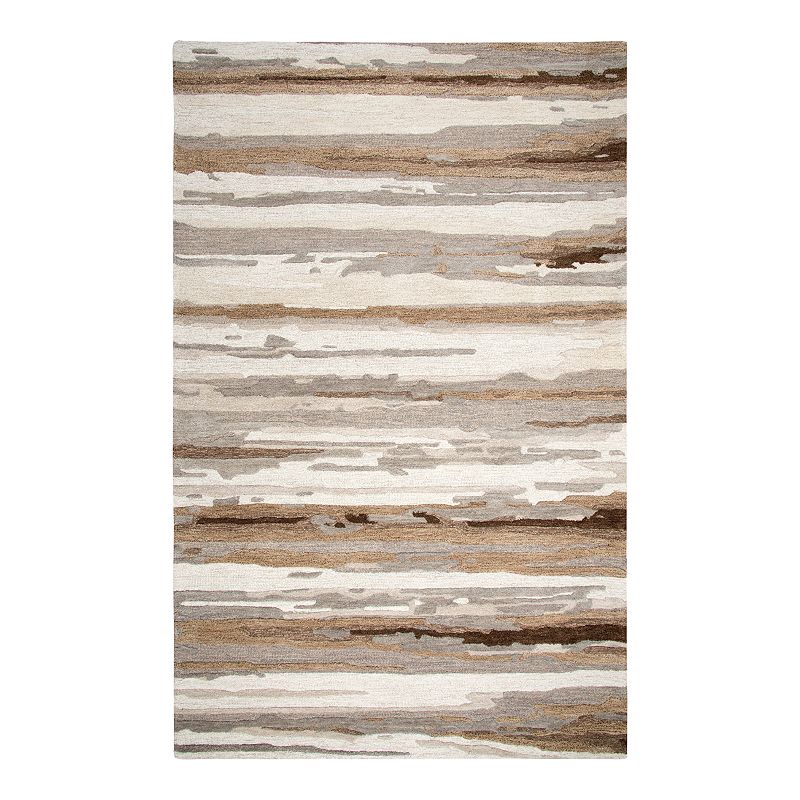 Rizzy Home Christine Vogue Tan Area Rug, Brown, 5X8 Ft