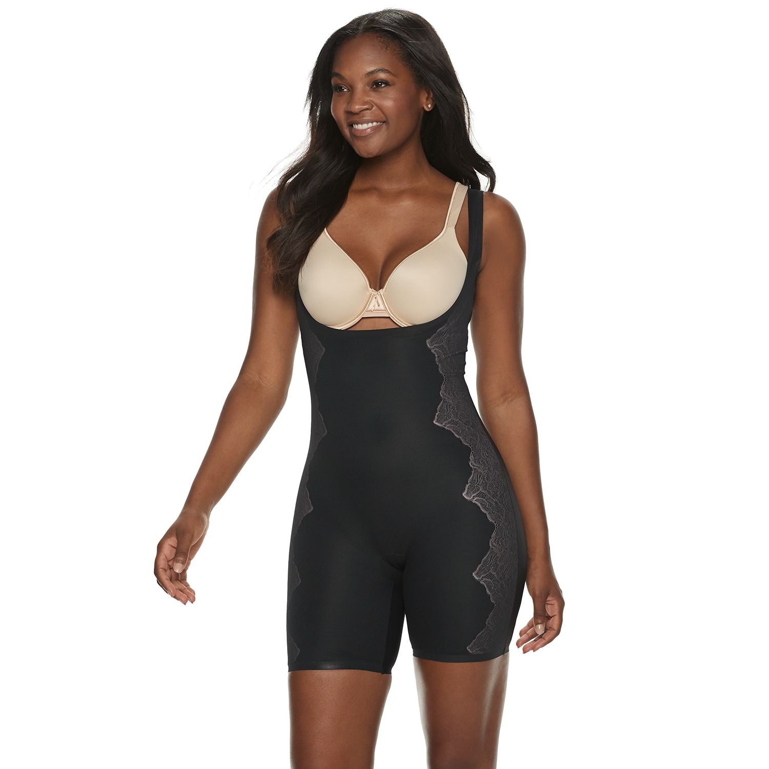 spanx open bust bodysuit