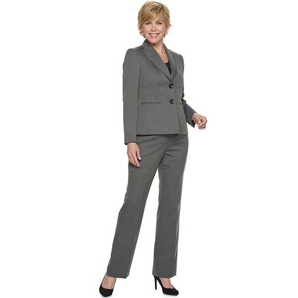 Le Suit Womens Plus Size 2 Button Cross Dye Pant Suit Le Suit Women's Suits 50034069-5QE