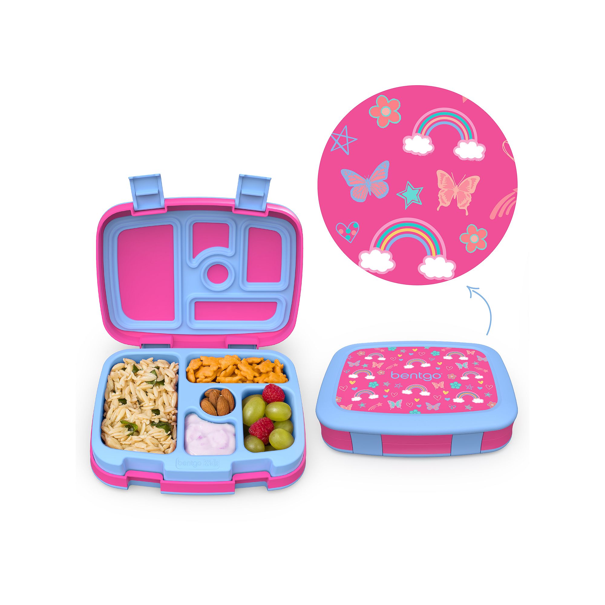 Bentgo Prints Kids Lunch Box, Rainbow