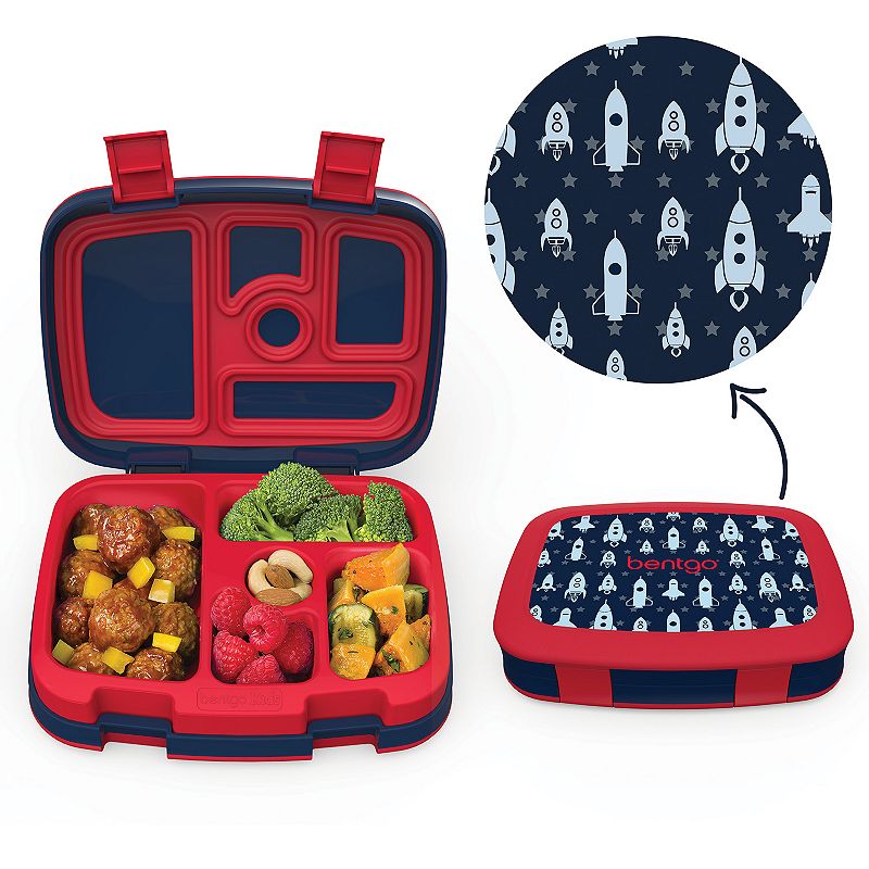Bentgo Prints Kids Lunch Box, Rocket