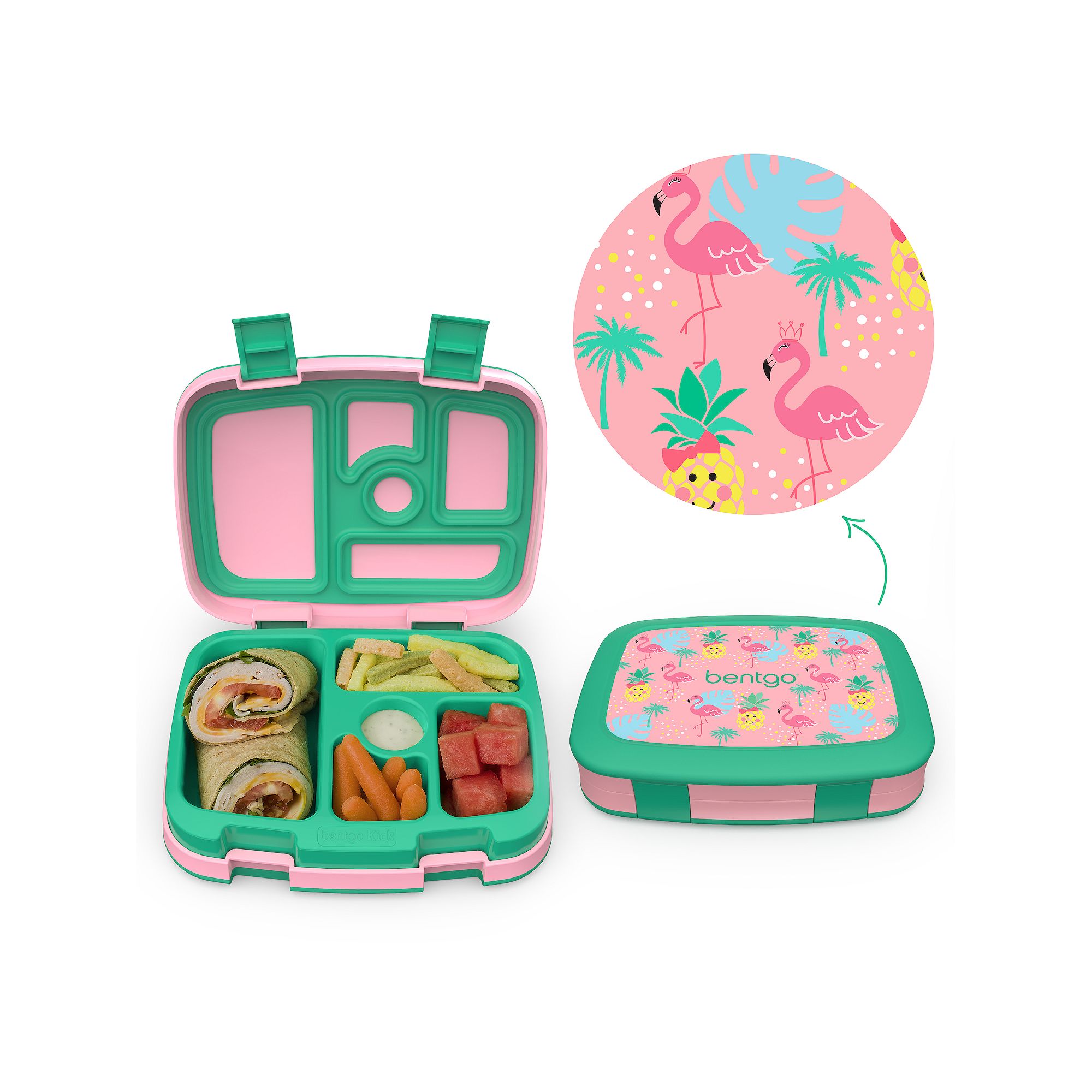 Bentgo Prints Kids Lunch Box, Tropical