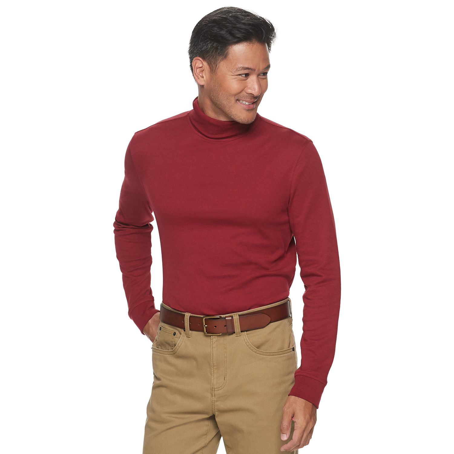 kohls mens mock turtleneck