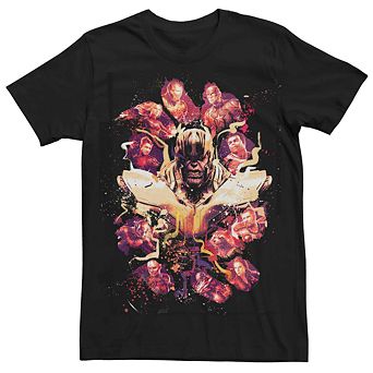 Men's Marvel Avengers Endgame Splatter Group Shot Tee