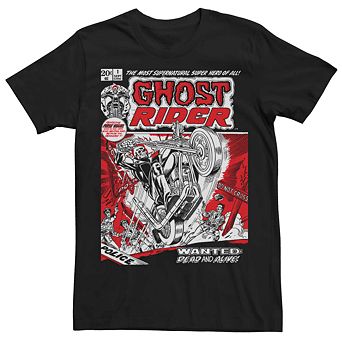 Men's Marvel's Ghost Rider First Issue Vintage Comic Cover Tee