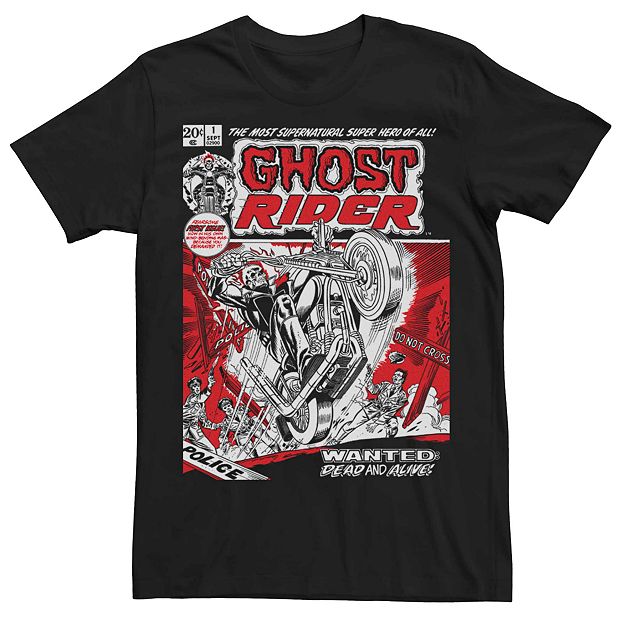 Men's Marvel's Ghost Rider First Issue Vintage Comic Cover Tee