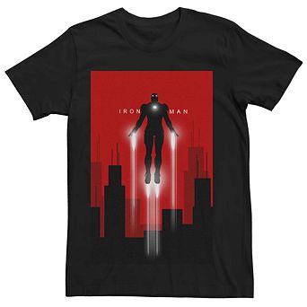 Men's Marvel's Iron Man Flight Deco Art Style Poster Tee