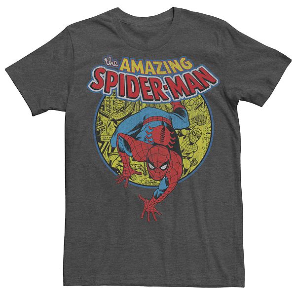 Men's Marvel's Spider-Man Classic Collage Logo Tee