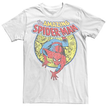 Men's Marvel's Spider-Man Classic Collage Logo Tee