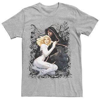 Men's Marvel's Cloak And Dagger Splatter Portrait Tee