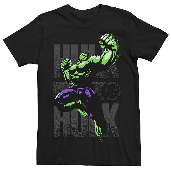 Men's Marvel's Hulk Bold Jump Poster Tee