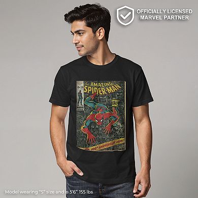 Men's Marvel Spider-Man Classic Comic Front Cover Tee