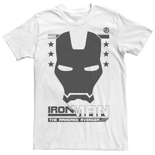 Men S Marvel S Iron Man The Armored Avenger Poster Tee