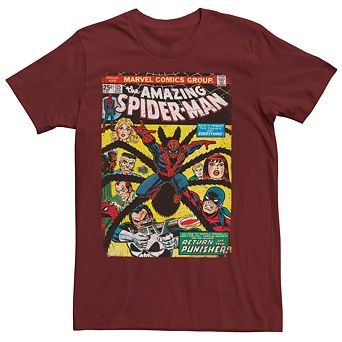 Men's Marvel Spider-Man Return Of The Punisher Comic Tee