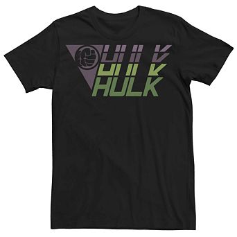 Men's Marvel Hulk Sport Style Logo Fade Tee