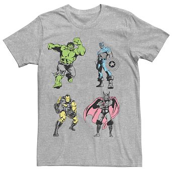 Men's Marvel Avengers Color Pop Group Shot Tee
