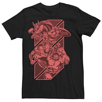 Men's Marvel Avengers Retro Tonal Poster Tee