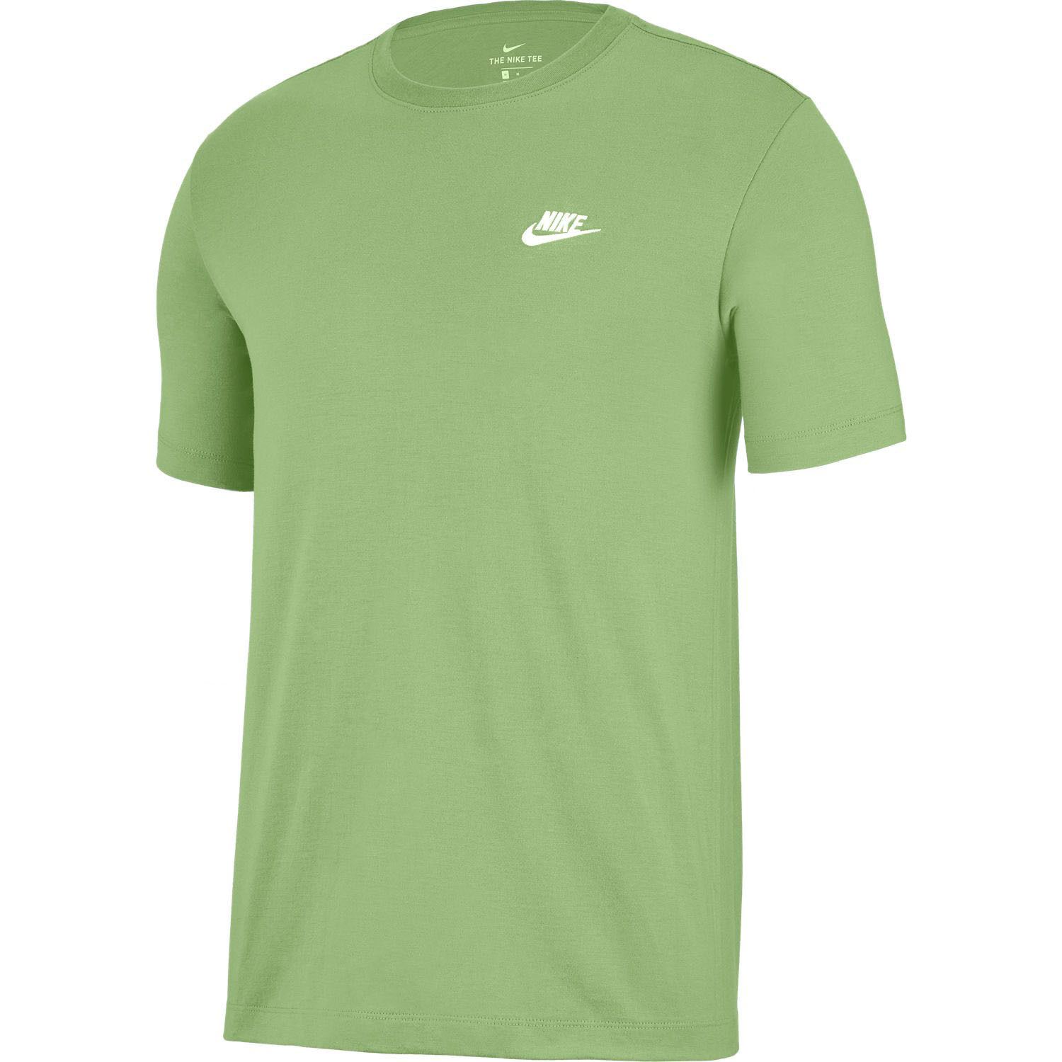 olive green and orange nike shirt