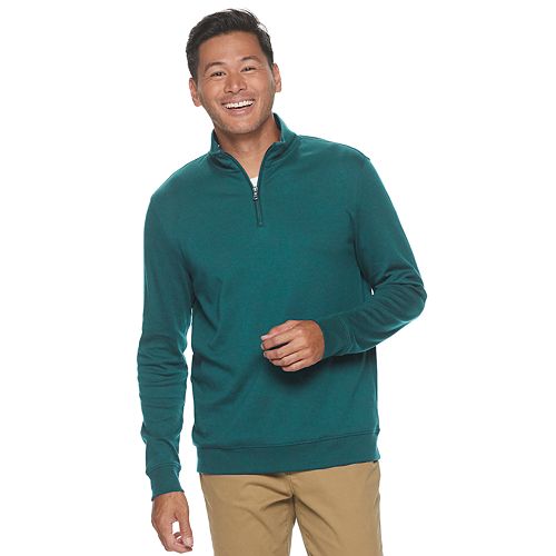 Men's Croft & Barrow® Extra Soft Interlock Zip Top