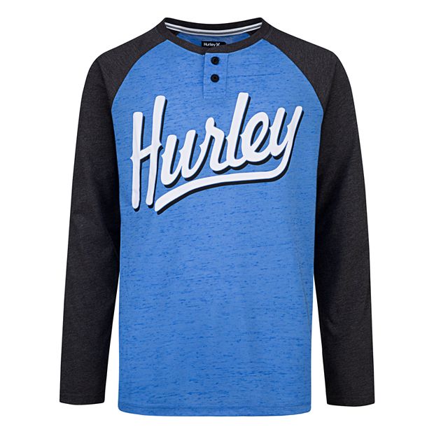 hurley long sleeve henley