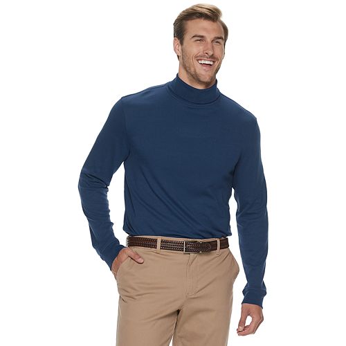 Big & Tall Croft & Barrow® Extra Soft Interlock Turtleneck