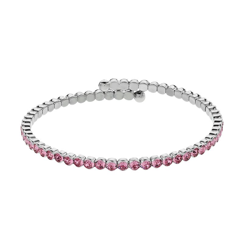Brilliance Crystal Flex Bracelet, Womens, Pink