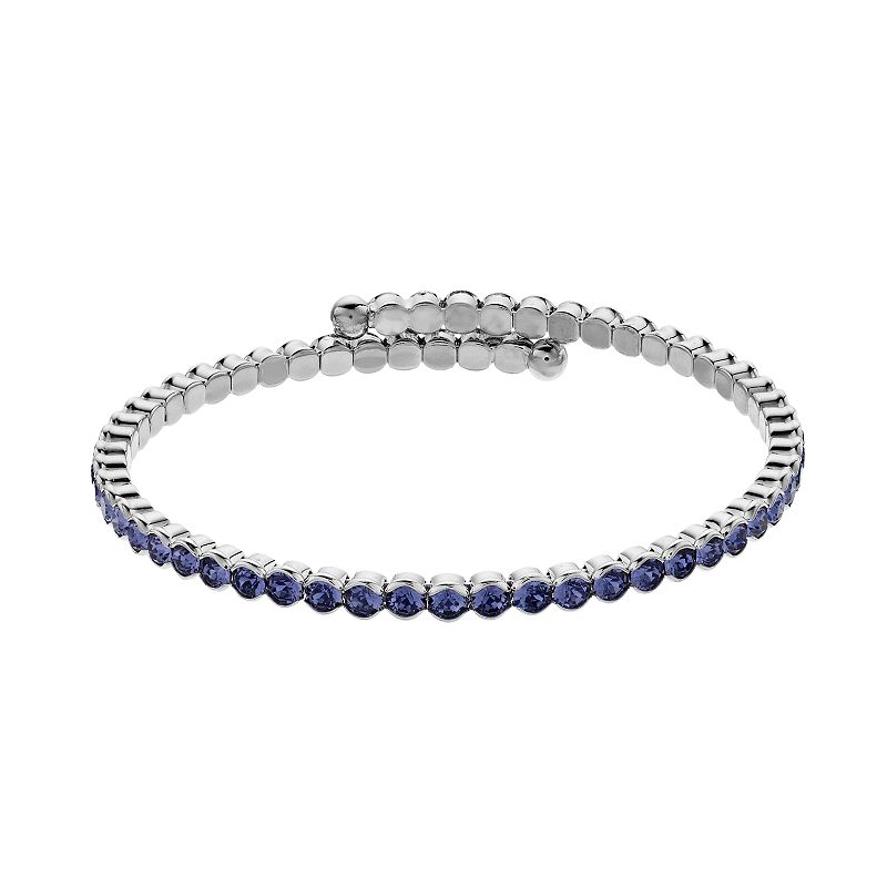 Brilliance Crystal Flex Bracelet, Womens, Purple