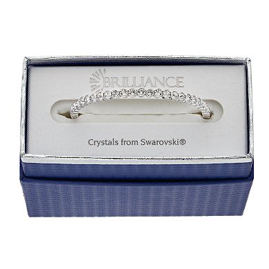 Brilliance Silver Tone Crystal Bracelet