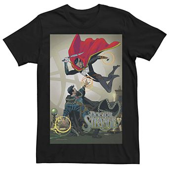 Men's Marvel Doctor Strange Battle Comic Cover Tee