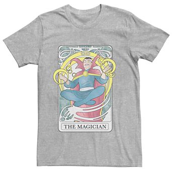 Men's Marvel's Doctor Strange The Magician Tarot Card Tee