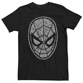 Men's Marvel Spider-Man Floral Mask Fill Tee