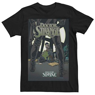 Men's Marvel Doctor Strange Ghost Dog Comic Cover Tee