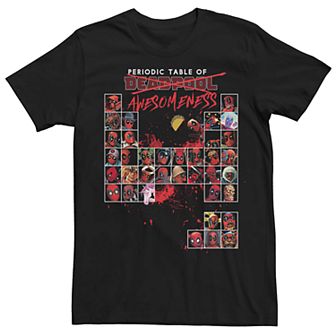 Men's Marvel Periodic Table Of Deadpool Awesomeness Tee