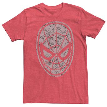 Men's Marvel Spider-Man Floral Mask Fill Tee