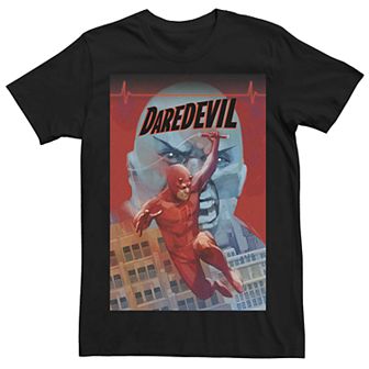 Men's Marvel Daredevil Kingpin Sketch Pastel Comic Cover Tee
