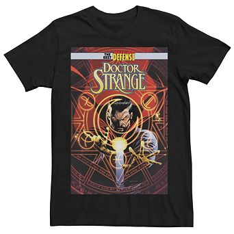Men's Marvel The Best Defense Doctor Strange Comic Cover Tee