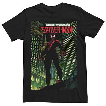 Men's Marvel Miles Morales Spider-Man Comic Cover Tee