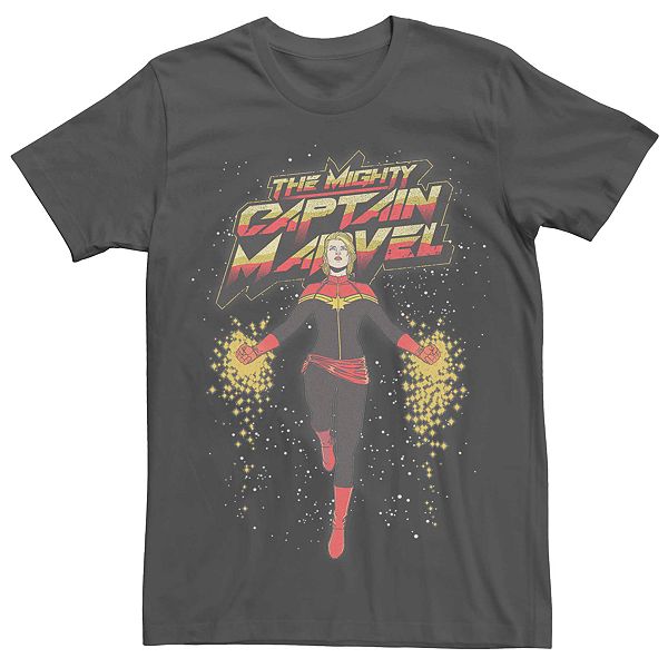 Men's Marvel The Mighty Captain Marvel Space Tee