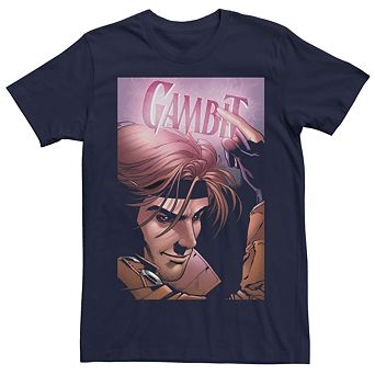 Men's Marvel Neon Gambit Poster Tee
