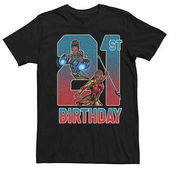 Men's Marvel Shuri Okoye 21st Birthday Tee