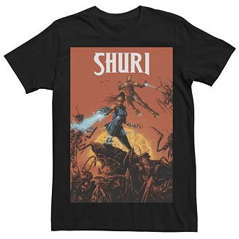 Men's Marvel Shuri Iron Man Comic Cover Tee