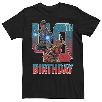 Men's Marvel Shuri Okoye 40th Birthday Tee