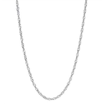 Charming Girl Kids' Sterling Silver 13-15 in Adjustable Singapore Chain Necklace
