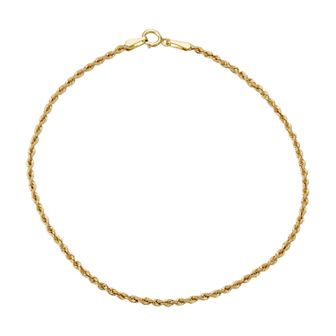 Charming Girl Kids' 10k Gold Hollow Rope Bracelet