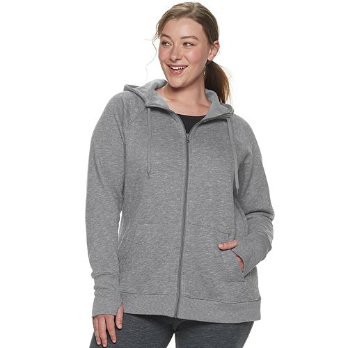 Plus Size Tek Gear® Fleece Zip Up Hoodie