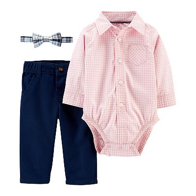 Baby Boy Carter s 3 Piece Gingham Dress Me Up Set