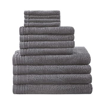510 Design 12 pc Big Bundle Zero Twist Cotton Quick Dry Bath Towel Set